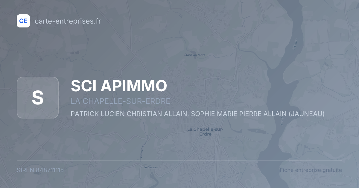 SCI APIMMO — 848711115 — fiche entreprise