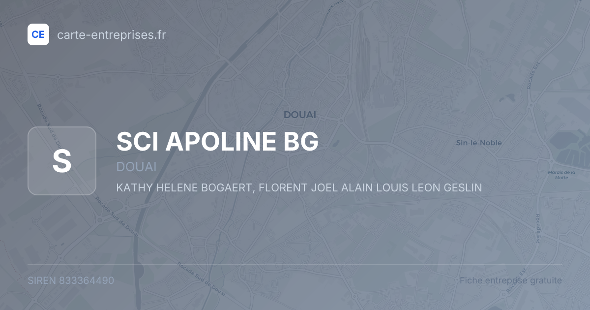 SCI APOLINE BG — 833364490 — fiche entreprise