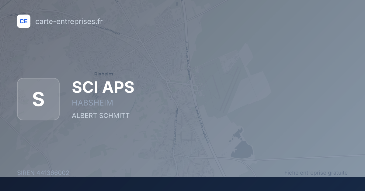 SCI APS — 441366002 — fiche entreprise