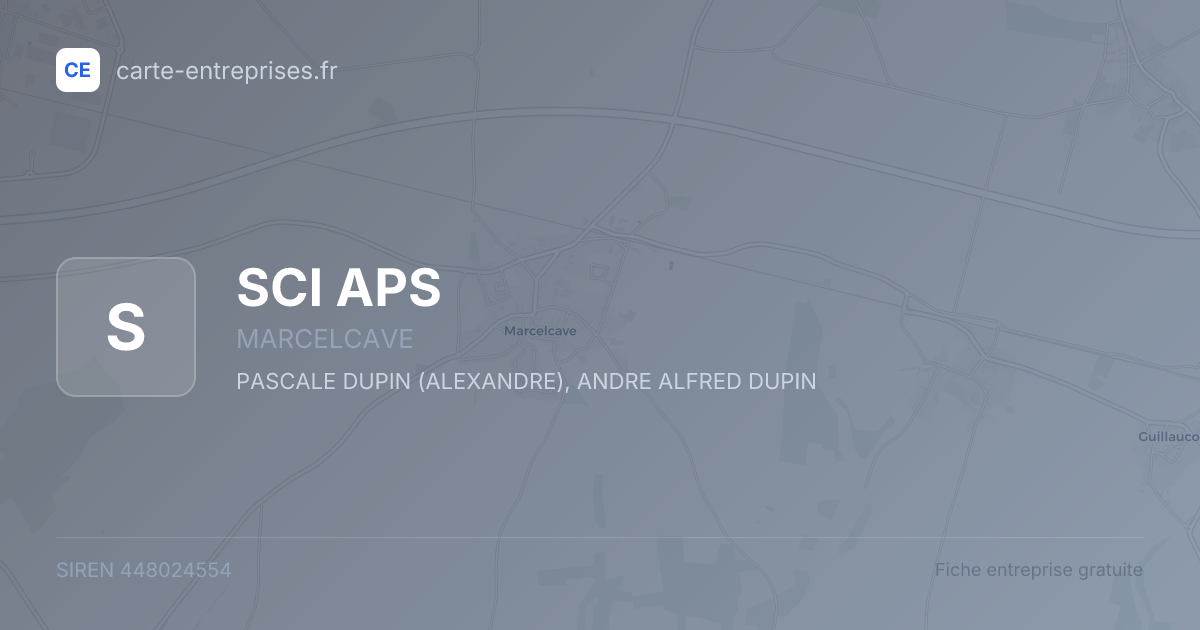 SCI APS — 448024554 — fiche entreprise
