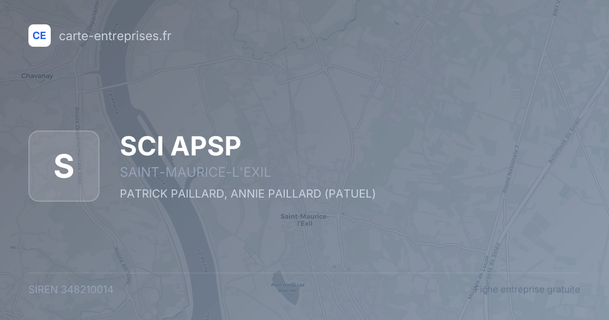 SCI APSP — 348210014 — fiche entreprise