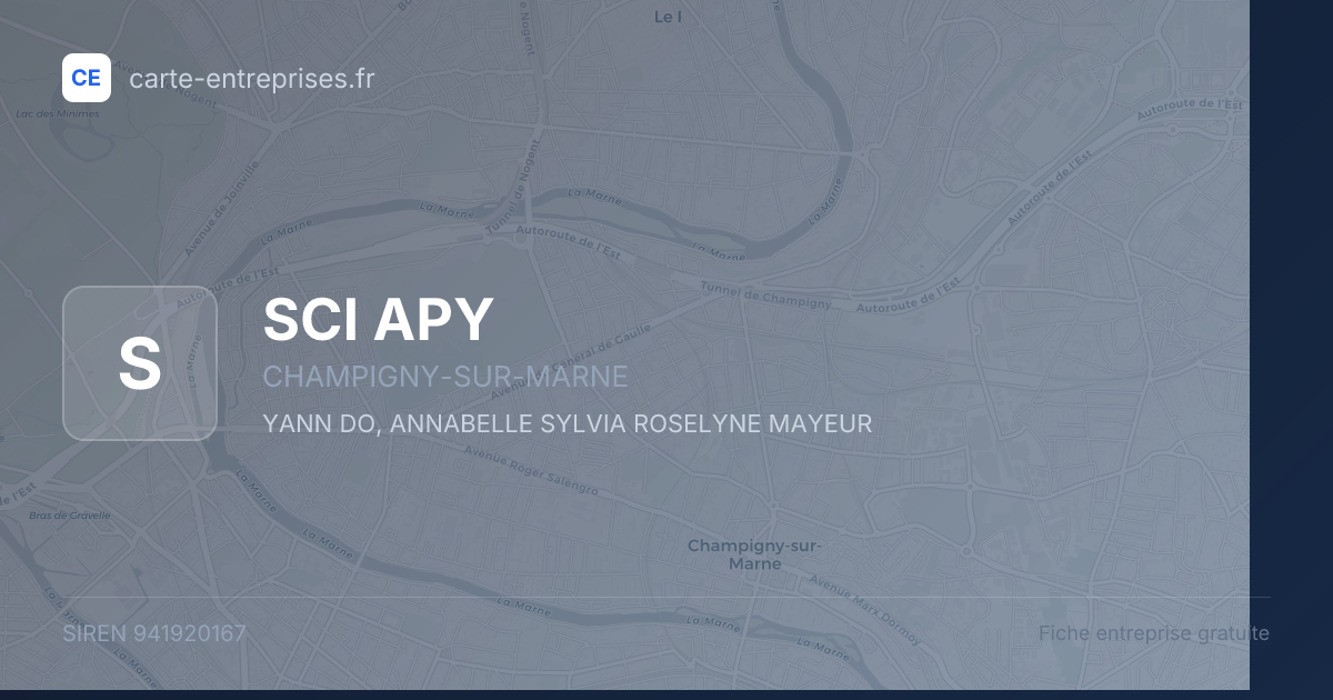 SCI APY — 941920167 — fiche entreprise