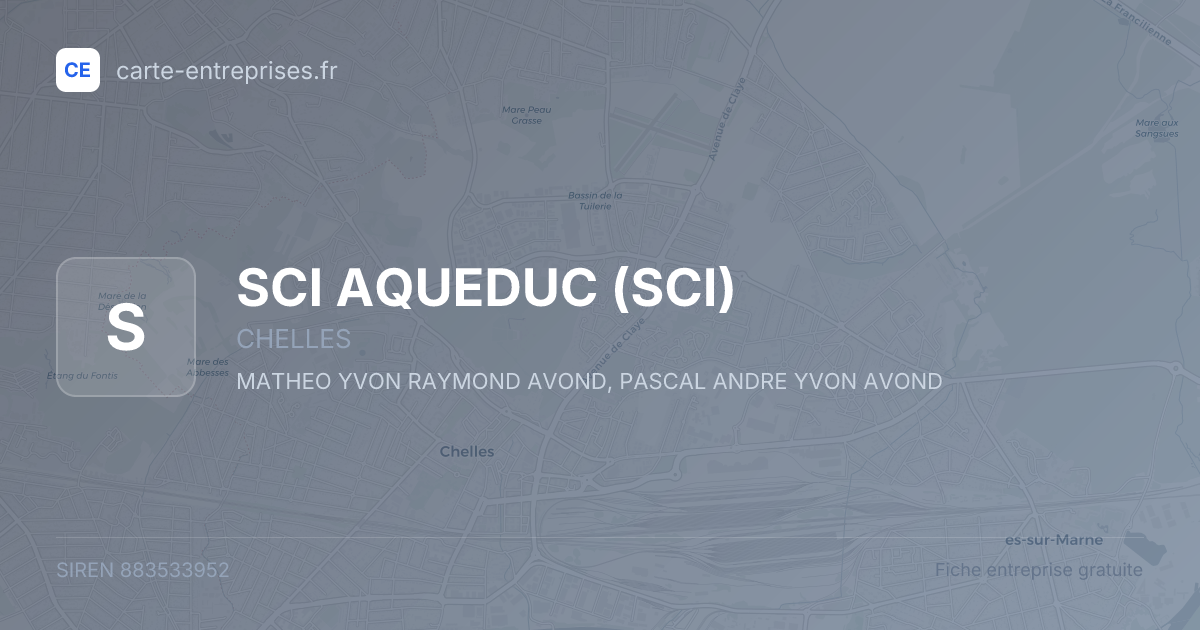 SCI AQUEDUC (SCI) — 883533952 — fiche entreprise