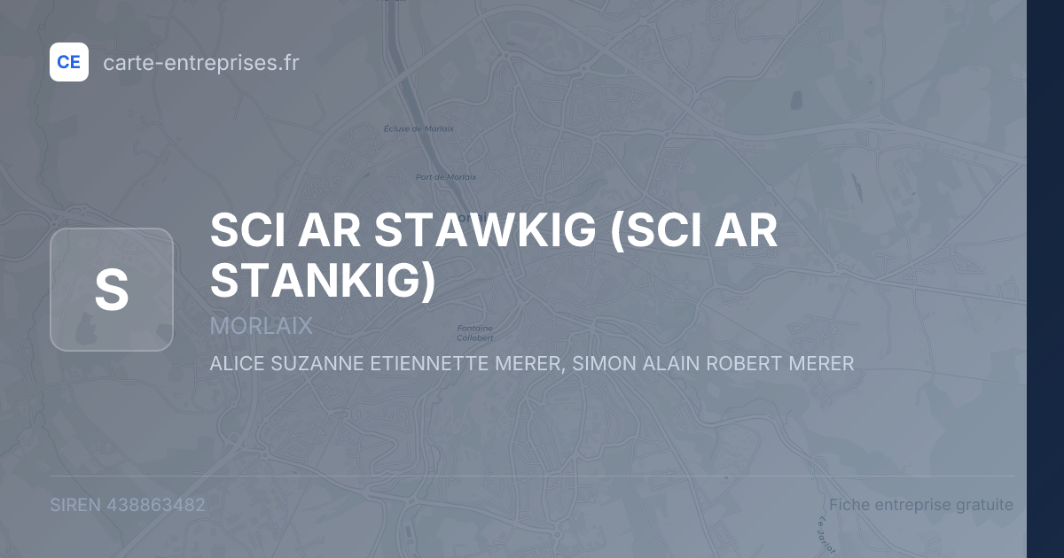 SCI AR STAWKIG (SCI AR STANKIG) — 438863482 — fiche entreprise