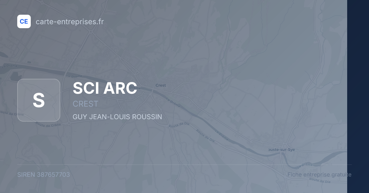 SCI ARC — 387657703 — fiche entreprise