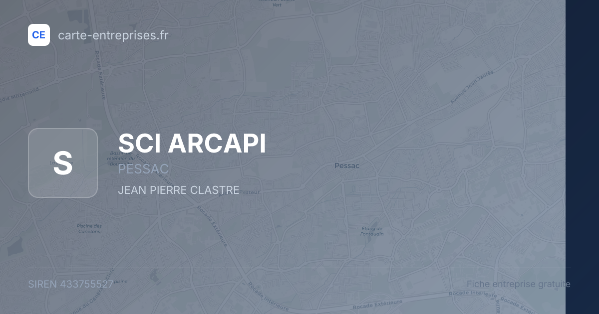 SCI ARCAPI — 433755527 — fiche entreprise