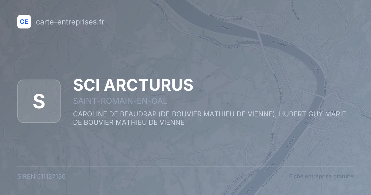 SCI ARCTURUS — 511127136 — fiche entreprise