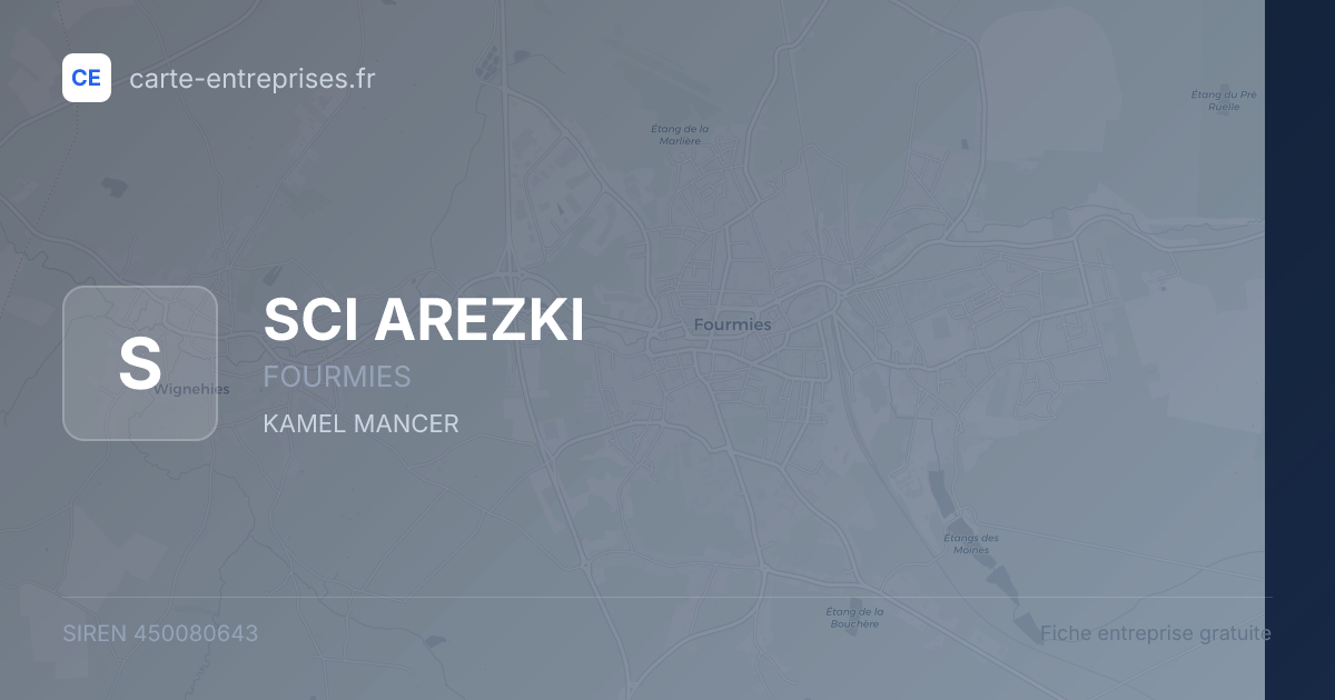 SCI AREZKI — 450080643 — fiche entreprise