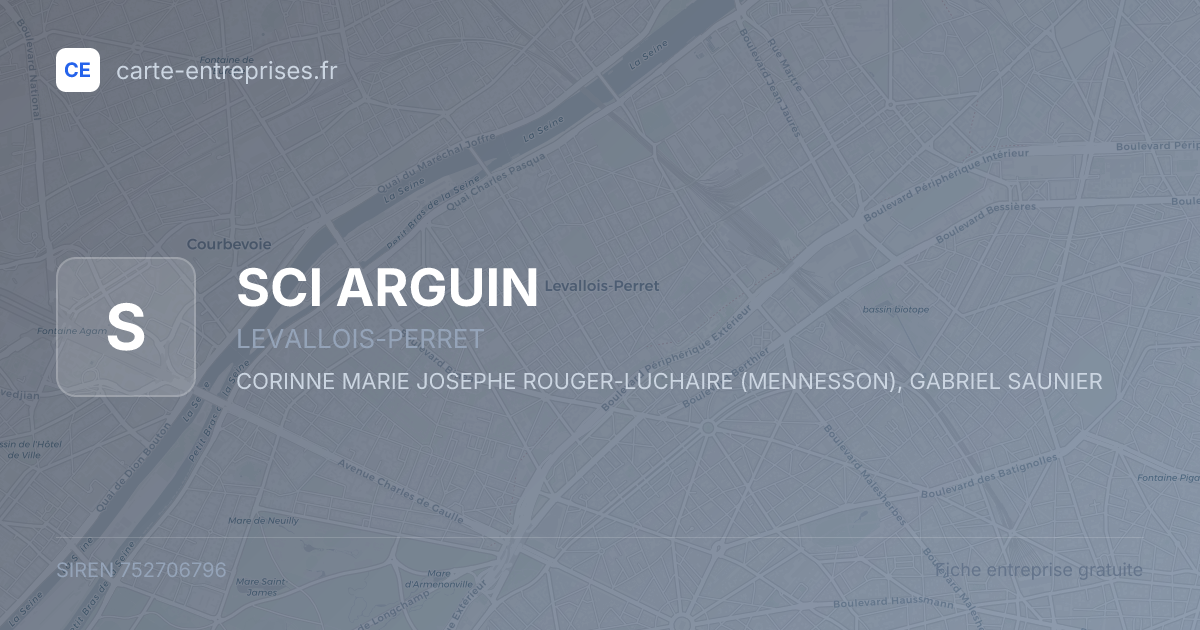 SCI ARGUIN — 752706796 — fiche entreprise
