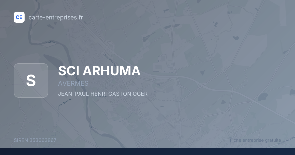 SCI ARHUMA — 353663867 — fiche entreprise