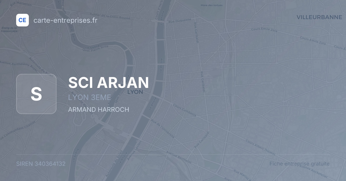 SCI ARJAN — 340364132 — fiche entreprise