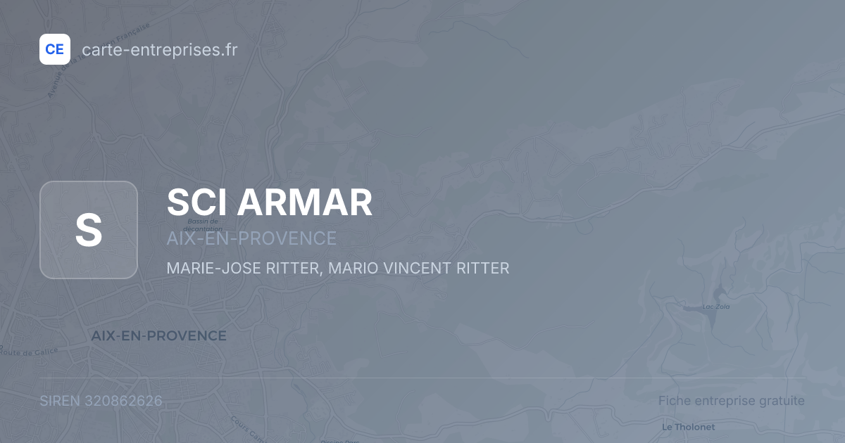 SCI ARMAR — 320862626 — fiche entreprise
