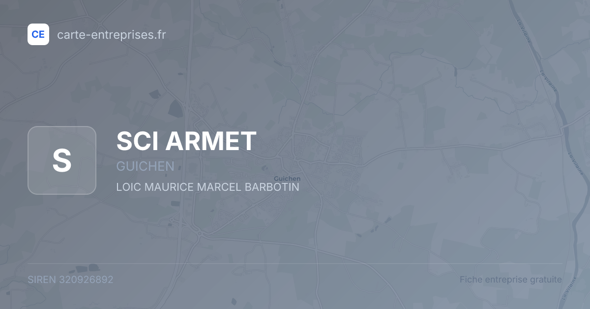 SCI ARMET — 320926892 — fiche entreprise