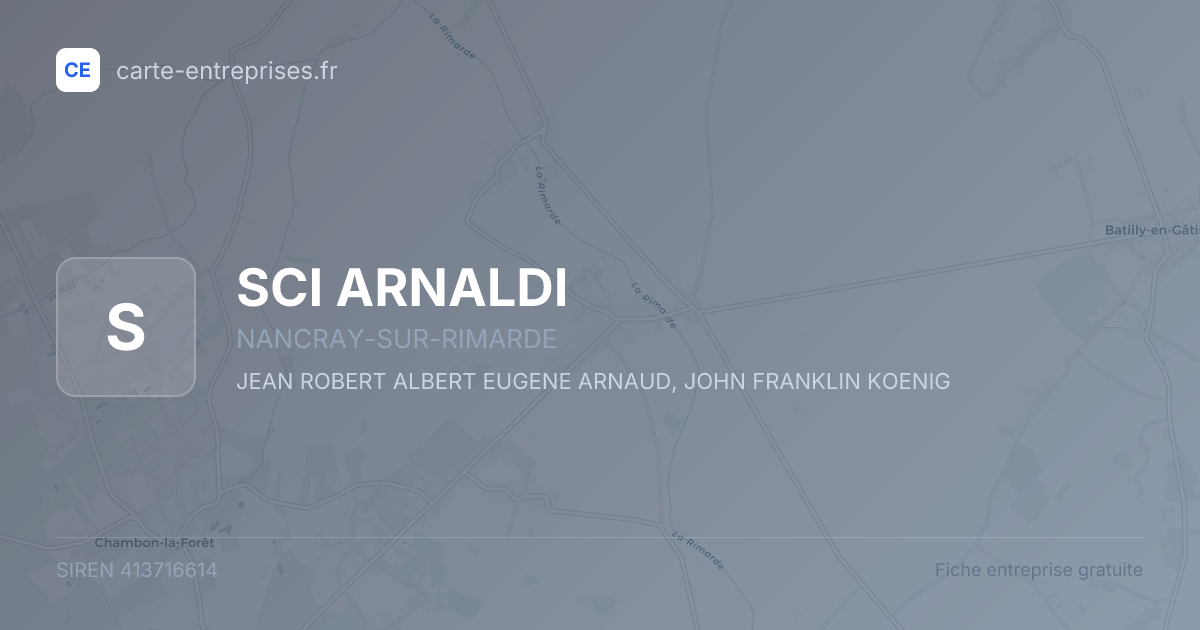 SCI ARNALDI — 413716614 — fiche entreprise