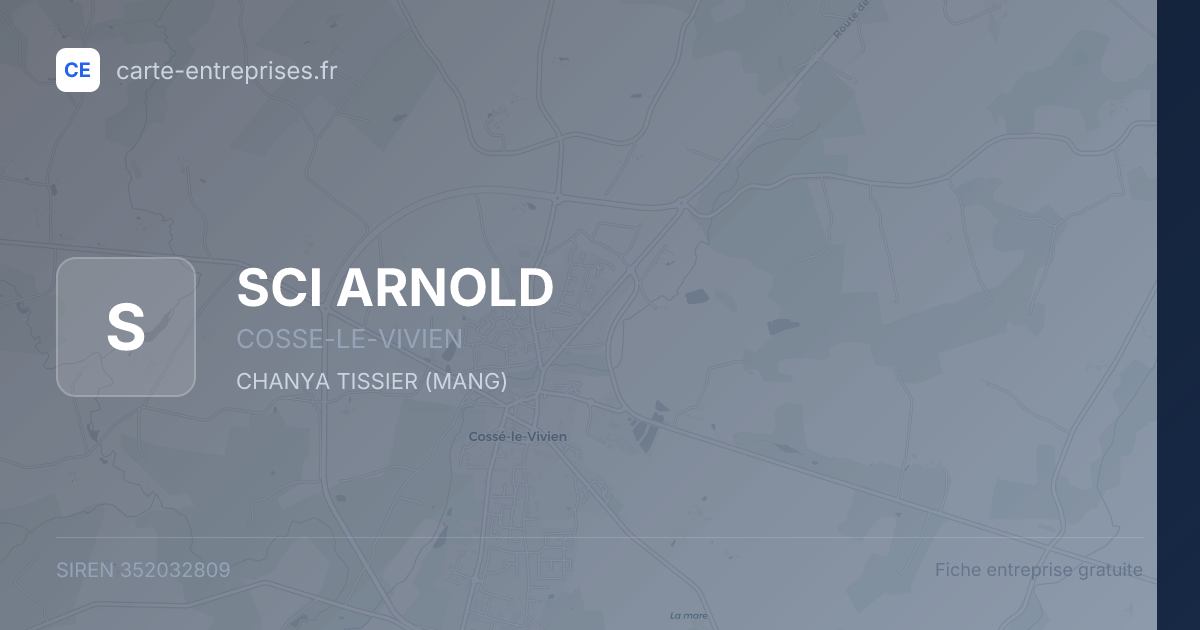SCI ARNOLD — 352032809 — fiche entreprise