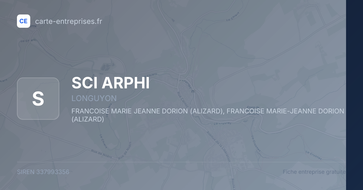 SCI ARPHI — 337993356 — fiche entreprise