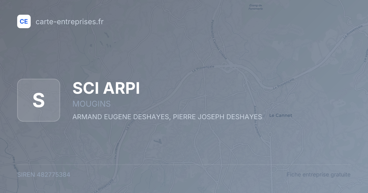 SCI ARPI — 482775384 — fiche entreprise