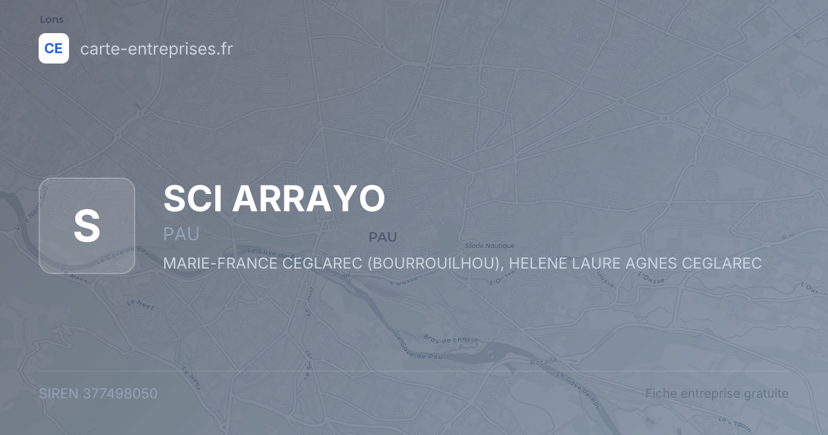 SCI ARRAYO — 377498050 — fiche entreprise