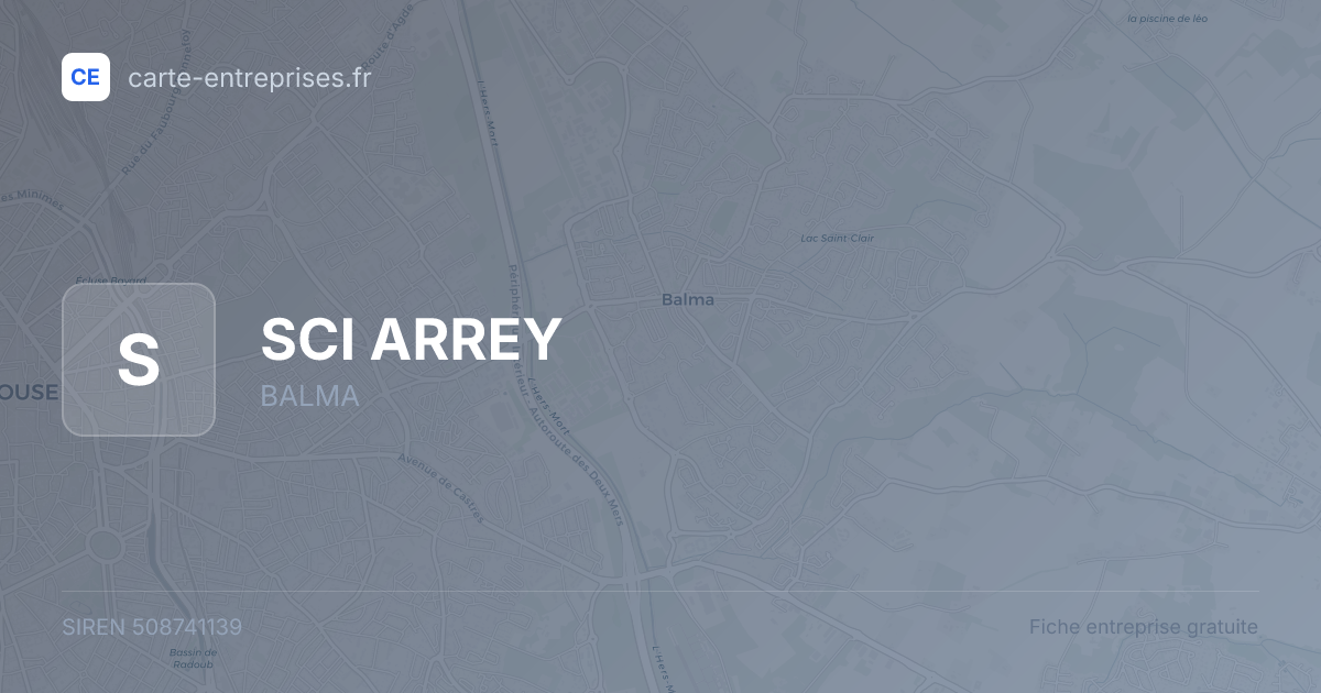 SCI ARREY — 508741139 — fiche entreprise