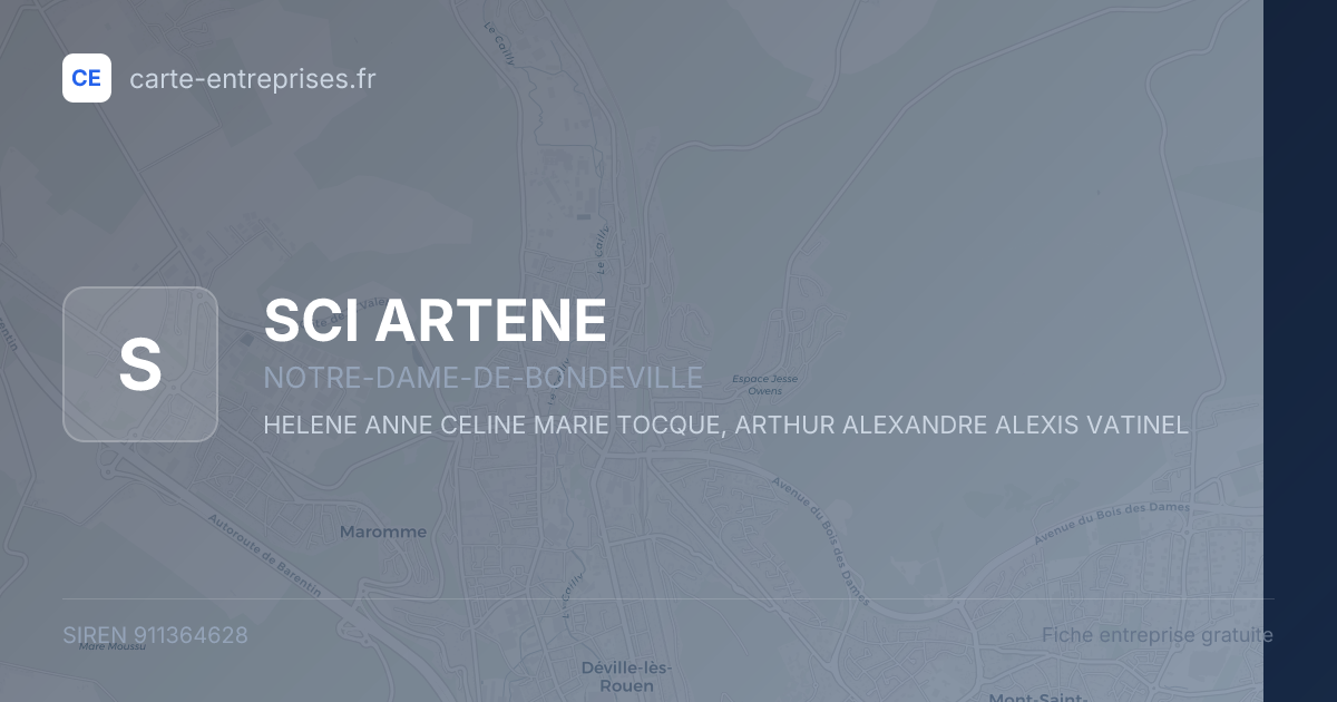SCI ARTENE — 911364628 — fiche entreprise
