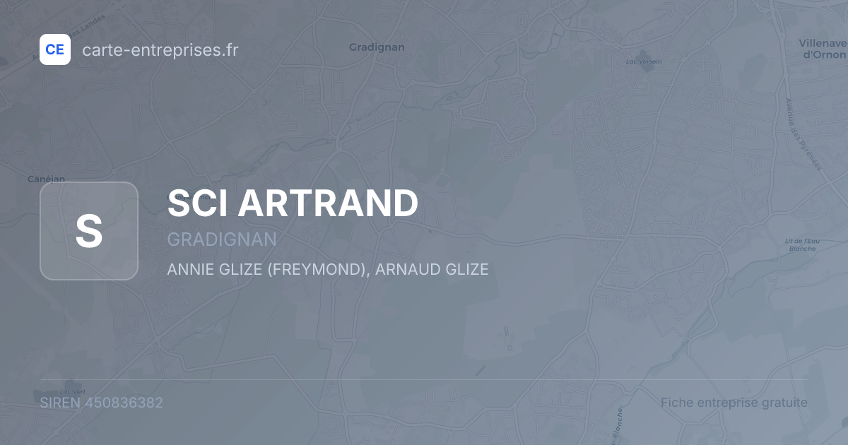 SCI ARTRAND — 450836382 — fiche entreprise