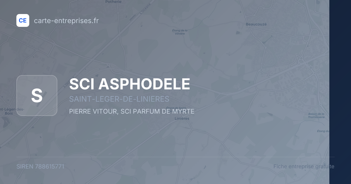 SCI ASPHODELE — 788615771 — fiche entreprise
