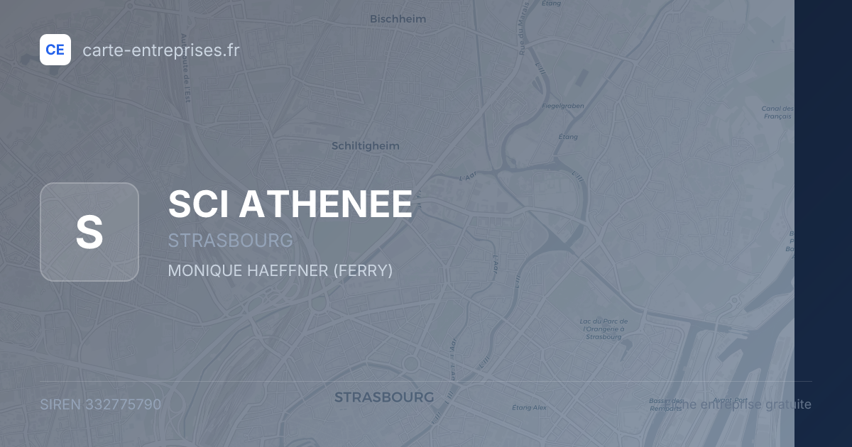 SCI ATHENEE — 332775790 — fiche entreprise