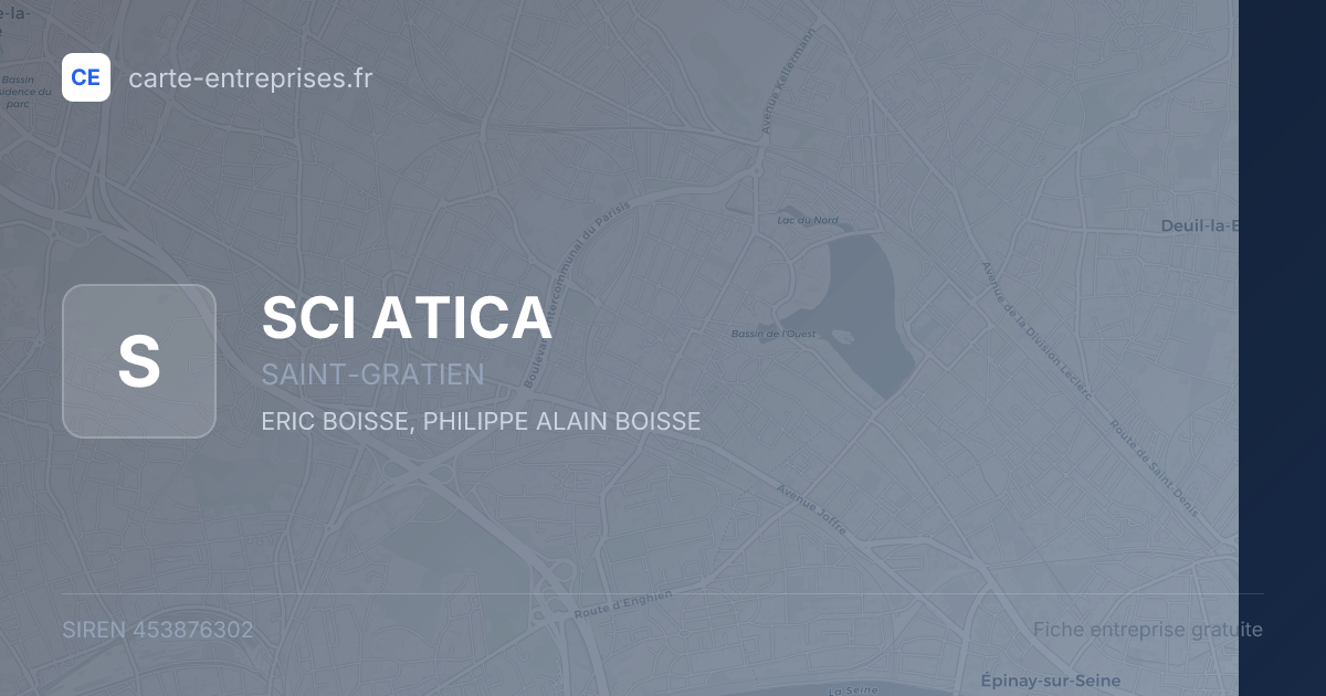 SCI ATICA — 453876302 — fiche entreprise