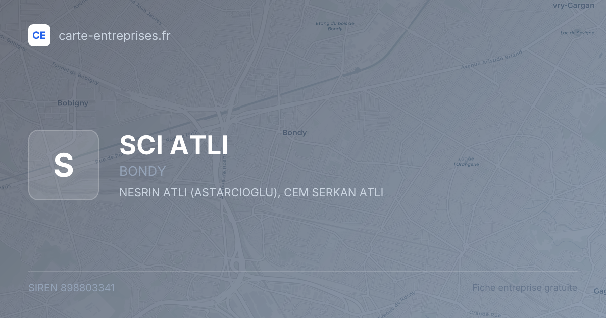 SCI ATLI — 898803341 — fiche entreprise