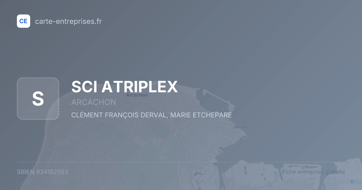 SCI ATRIPLEX — 934182593 — fiche entreprise