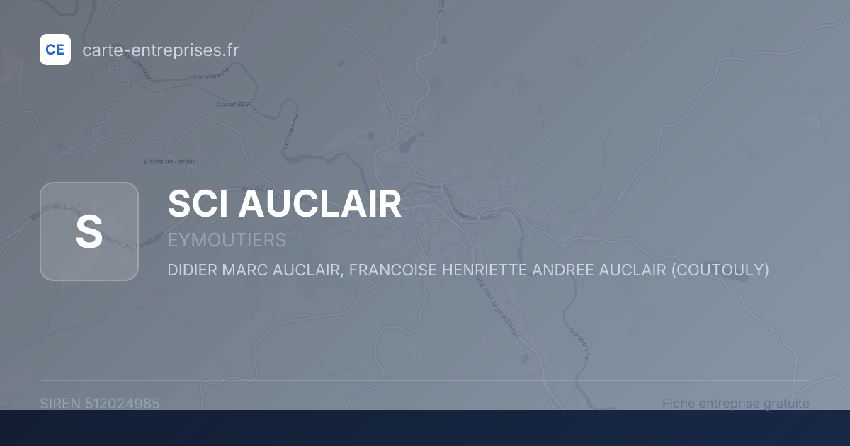 SCI AUCLAIR — 512024985 — fiche entreprise