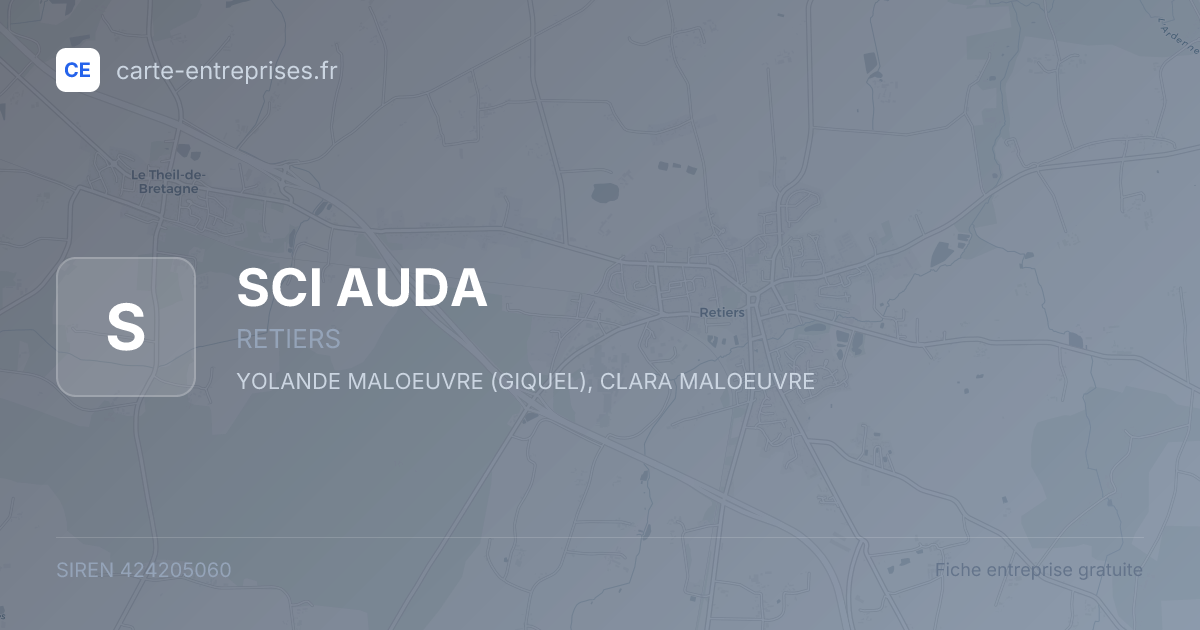 SCI AUDA — 424205060 — fiche entreprise
