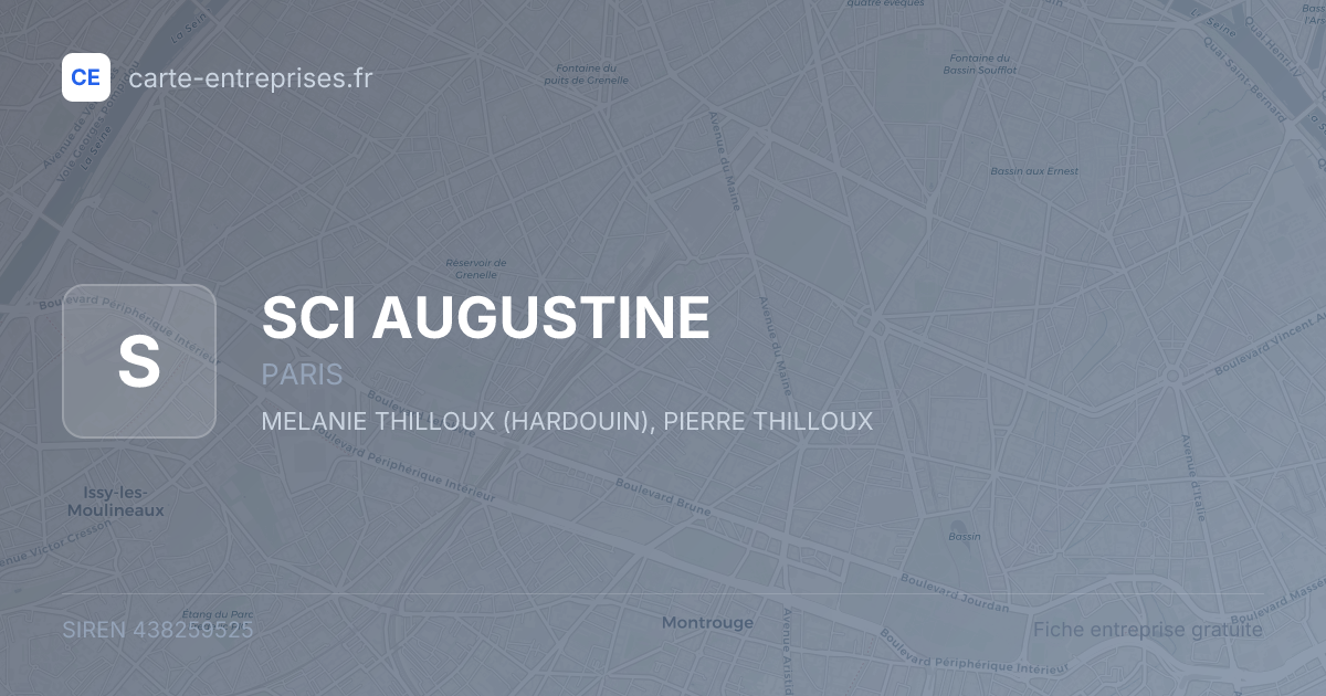 SCI AUGUSTINE — 438259525 — fiche entreprise