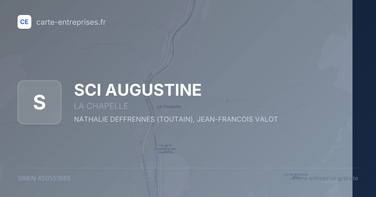 SCI AUGUSTINE — 450551866 — fiche entreprise