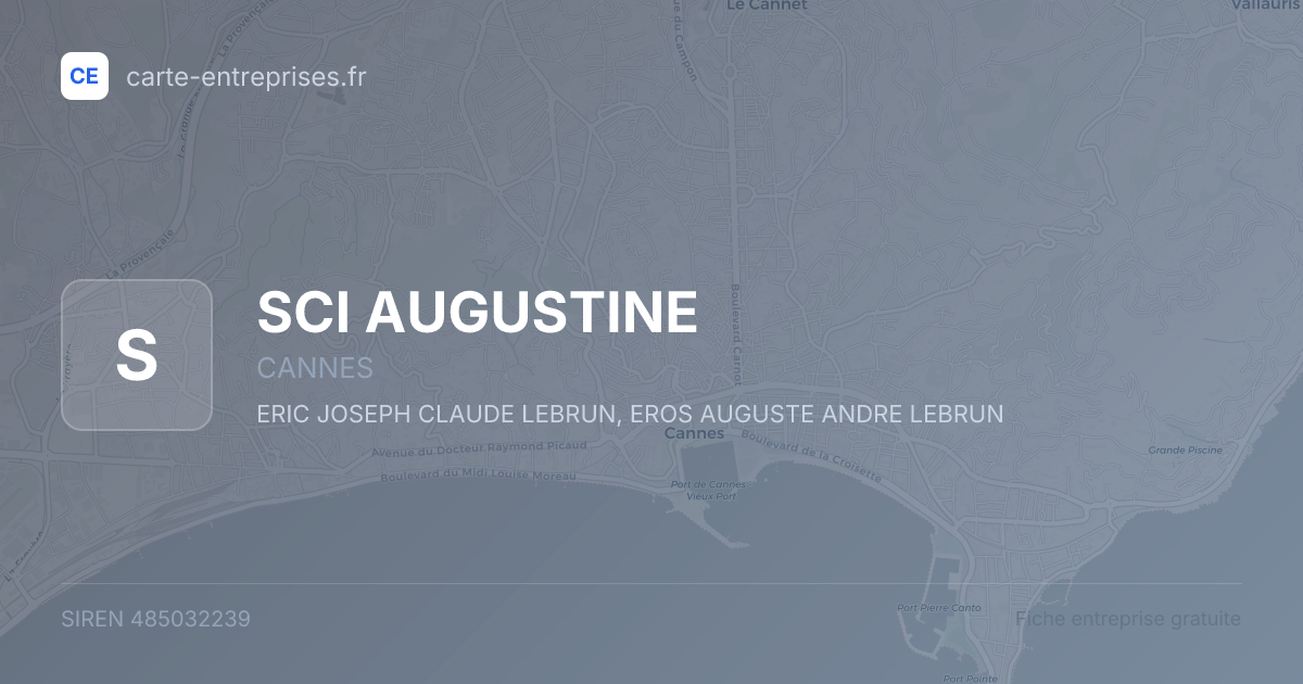 SCI AUGUSTINE — 485032239 — fiche entreprise