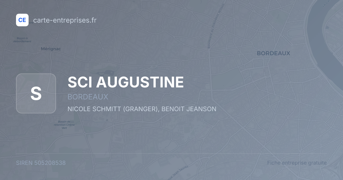 SCI AUGUSTINE — 505208538 — fiche entreprise