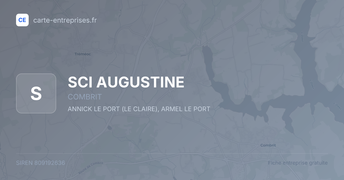 SCI AUGUSTINE — 809192636 — fiche entreprise