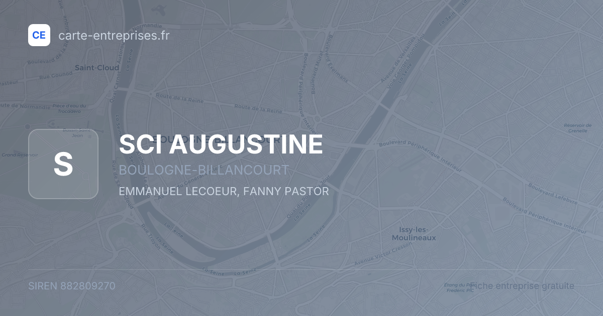 SCI AUGUSTINE — 882809270 — fiche entreprise