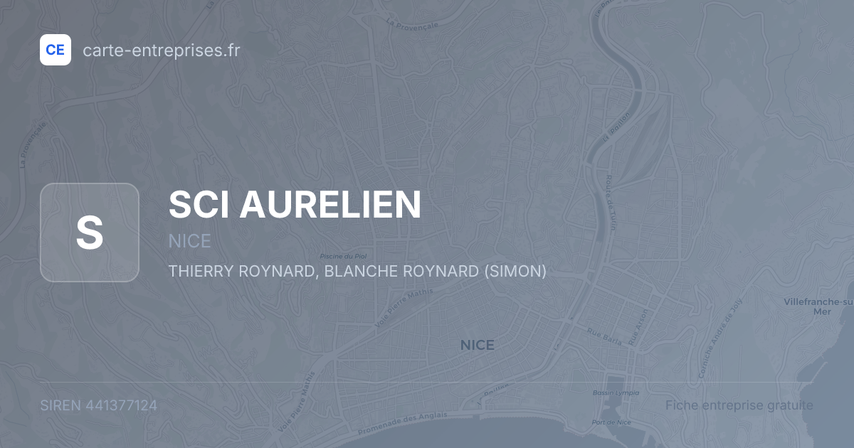 SCI AURELIEN — 441377124 — fiche entreprise