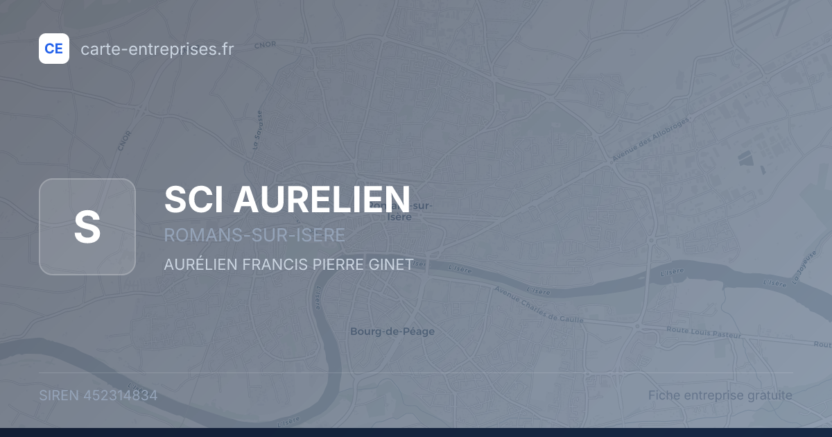 SCI AURELIEN — 452314834 — fiche entreprise