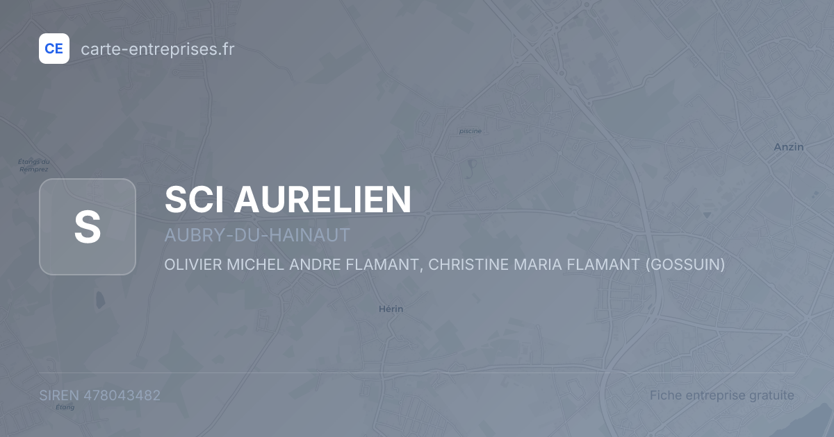 SCI AURELIEN — 478043482 — fiche entreprise
