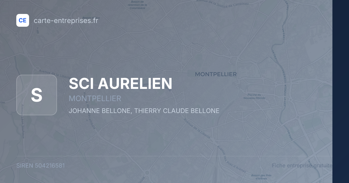 SCI AURELIEN — 504216581 — fiche entreprise