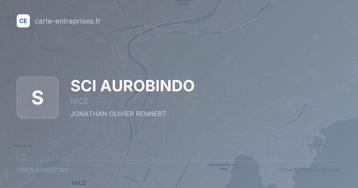 SCI AUROBINDO — 528657752 — fiche entreprise