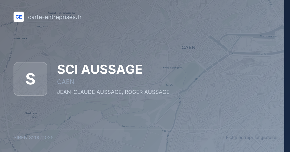 SCI AUSSAGE — 320511025 — fiche entreprise
