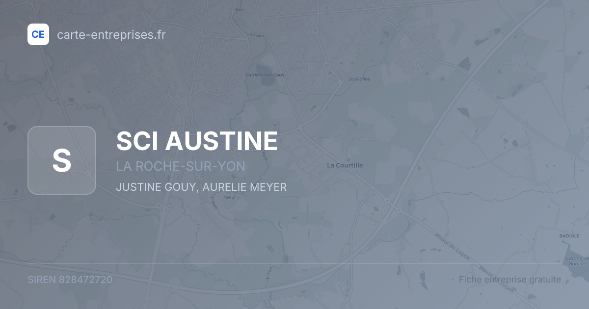 SCI AUSTINE — 828472720 — fiche entreprise