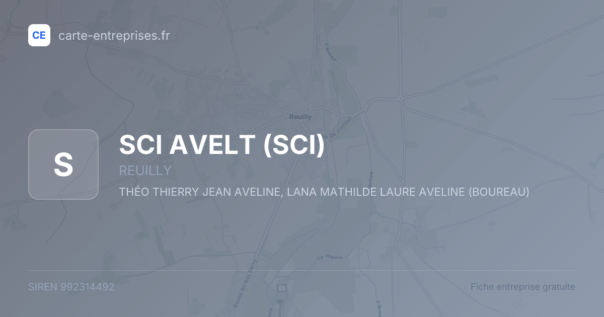 SCI AVELT (SCI) — 992314492 — fiche entreprise