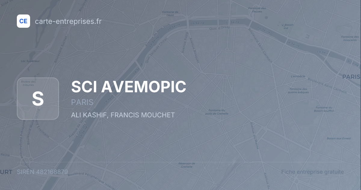 SCI AVEMOPIC — 482168879 — fiche entreprise