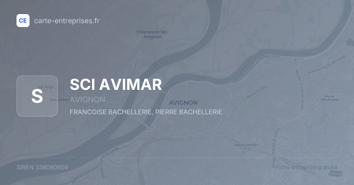 SCI AVIMAR — 338080609 — fiche entreprise