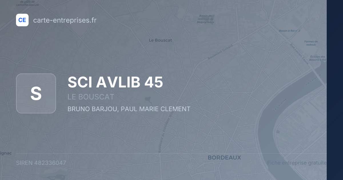 SCI AVLIB 45 — 482336047 — fiche entreprise