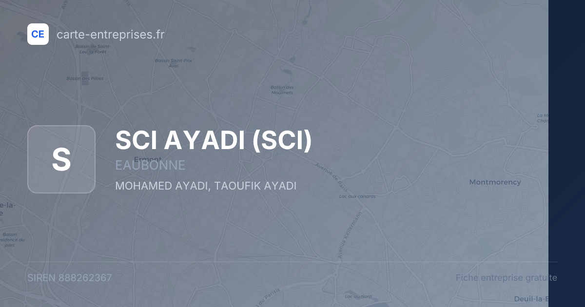 SCI AYADI (SCI) — 888262367 — fiche entreprise